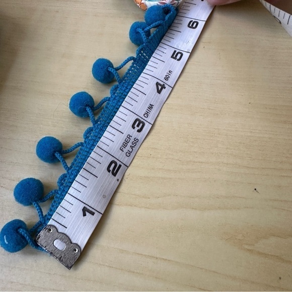 Sew Darn Cute - Fabric flower button necklace handmade turquoise and red - Picture 13 of 13